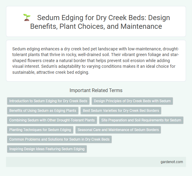 Sedum Edging for Dry Creek Beds: Design Benefits, Plant Choices, and Maintenance
