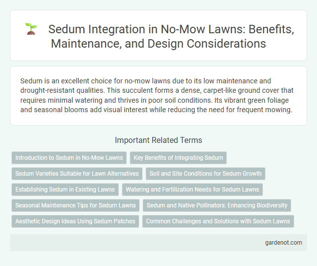 Sedum Integration in No-Mow Lawns: Benefits, Maintenance, and Design Considerations