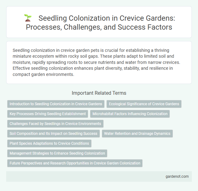 Seedling Colonization in Crevice Gardens: Processes, Challenges, and Success Factors
