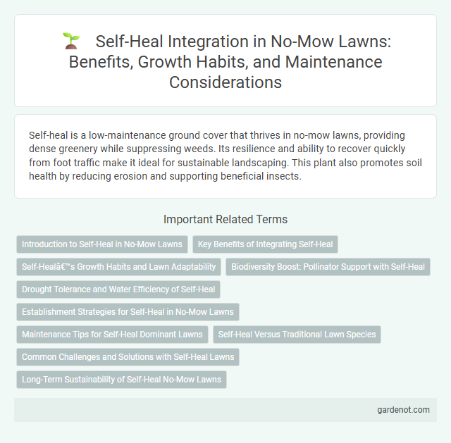 Self-Heal Integration in No-Mow Lawns: Benefits, Growth Habits, and Maintenance Considerations