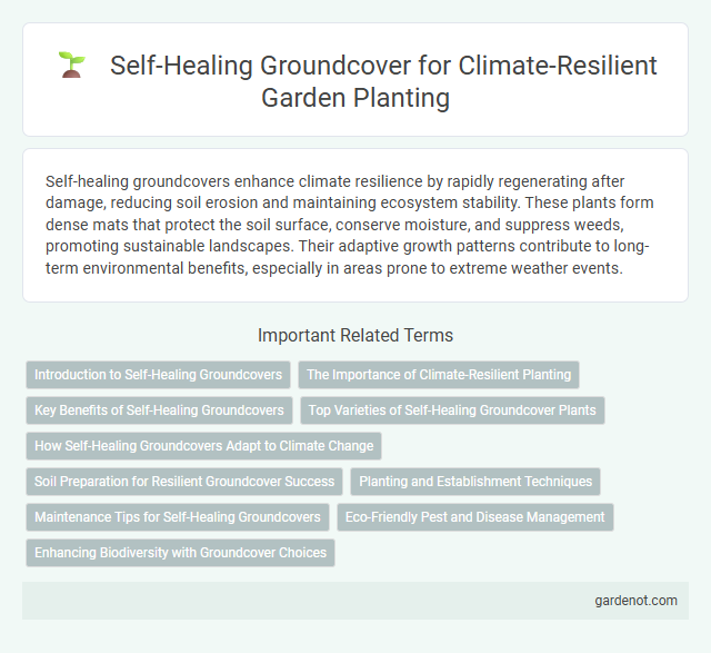Self-Healing Groundcover for Climate-Resilient Garden Planting