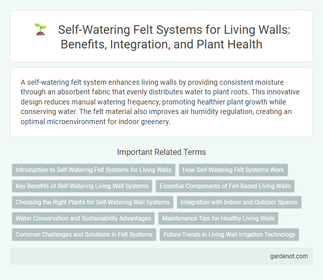 Self-Watering Felt Systems for Living Walls: Benefits, Integration, and Plant Health