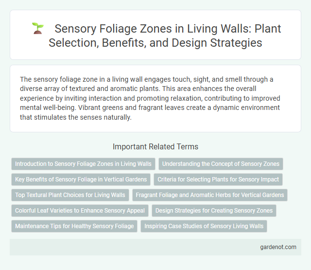 Sensory Foliage Zones in Living Walls: Plant Selection, Benefits, and Design Strategies