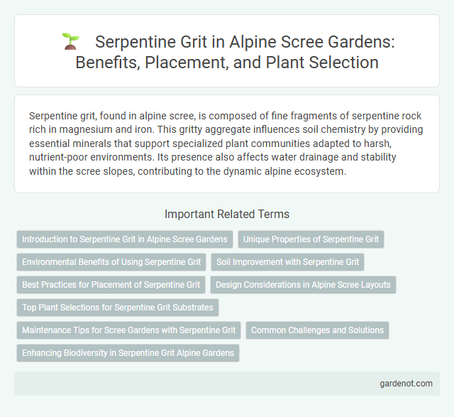 Serpentine Grit in Alpine Scree Gardens: Benefits, Placement, and Plant Selection