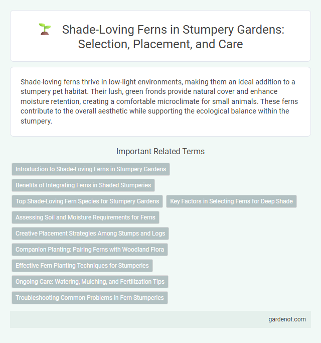 Shade-Loving Ferns in Stumpery Gardens: Selection, Placement, and Care