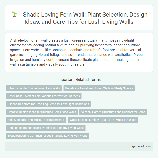 Shade-Loving Fern Wall: Plant Selection, Design Ideas, and Care Tips for Lush Living Walls