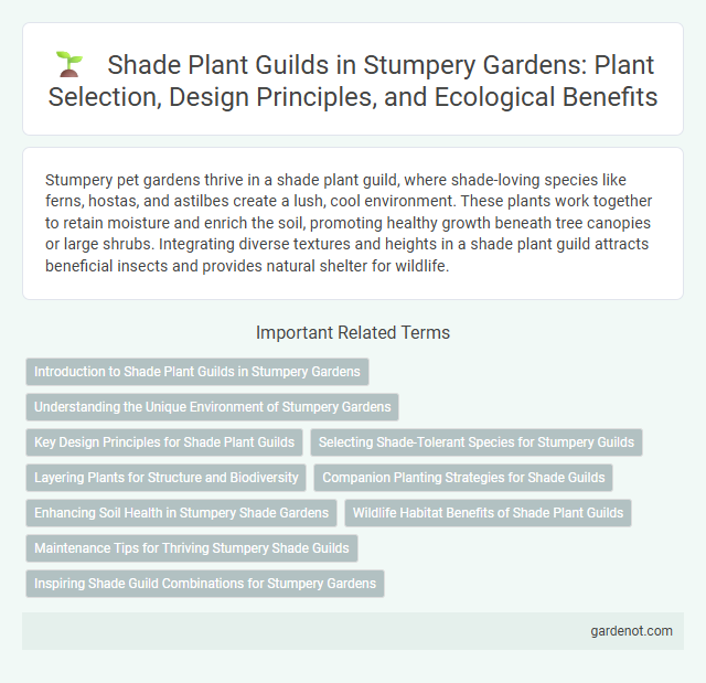 Shade Plant Guilds in Stumpery Gardens: Plant Selection, Design Principles, and Ecological Benefits