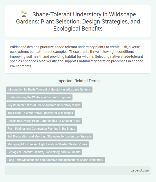 Shade-Tolerant Understory in Wildscape Gardens: Plant Selection, Design Strategies, and Ecological Benefits