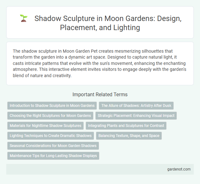Shadow Sculpture in Moon Gardens: Design, Placement, and Lighting
