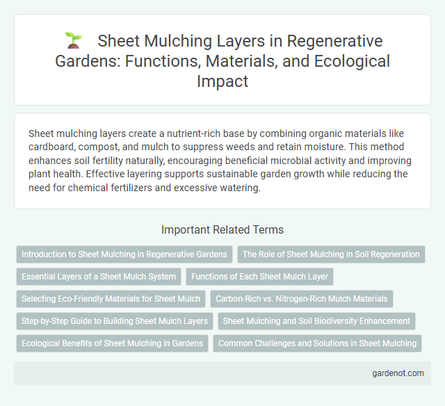 Sheet Mulching Layers in Regenerative Gardens: Functions, Materials, and Ecological Impact