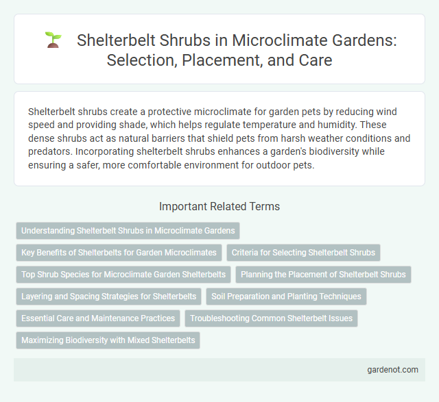 Shelterbelt Shrubs in Microclimate Gardens: Selection, Placement, and Care