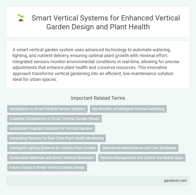 Smart Vertical Systems for Enhanced Vertical Garden Design and Plant Health