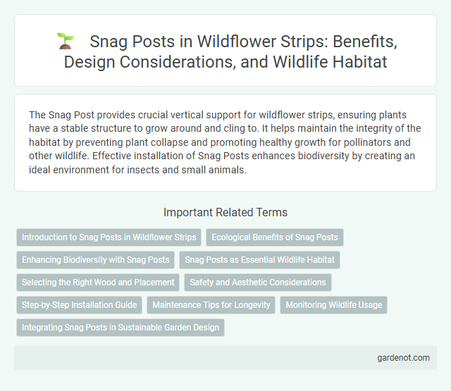 Snag Posts in Wildflower Strips: Benefits, Design Considerations, and Wildlife Habitat