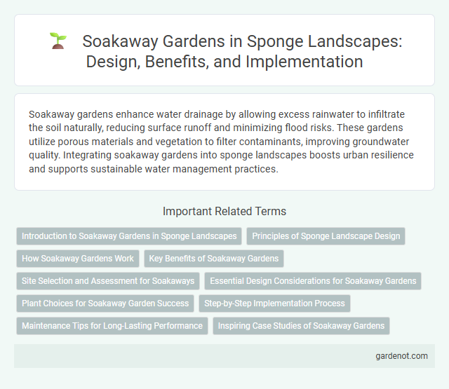 Soakaway Gardens in Sponge Landscapes: Design, Benefits, and Implementation