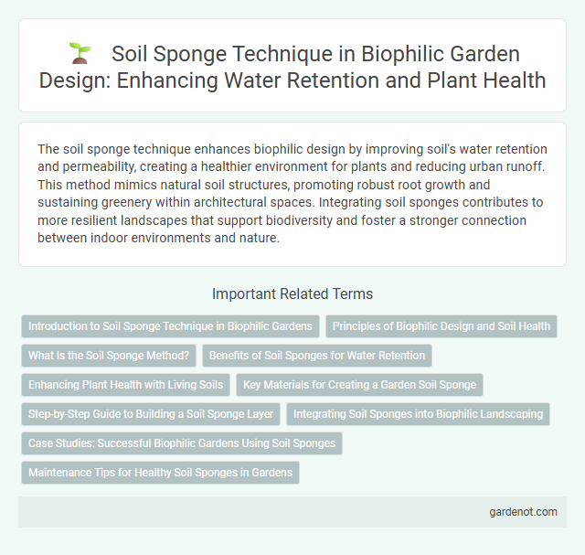 Soil Sponge Technique in Biophilic Garden Design: Enhancing Water Retention and Plant Health