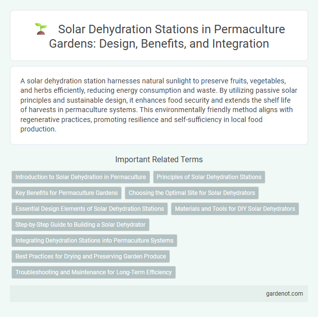 Solar Dehydration Stations in Permaculture Gardens: Design, Benefits, and Integration