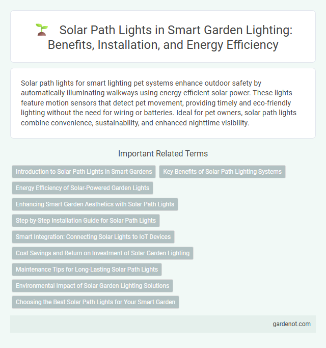 Solar Path Lights in Smart Garden Lighting: Benefits, Installation, and Energy Efficiency