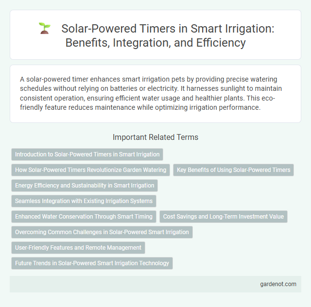 Solar-Powered Timers in Smart Irrigation: Benefits, Integration, and Efficiency