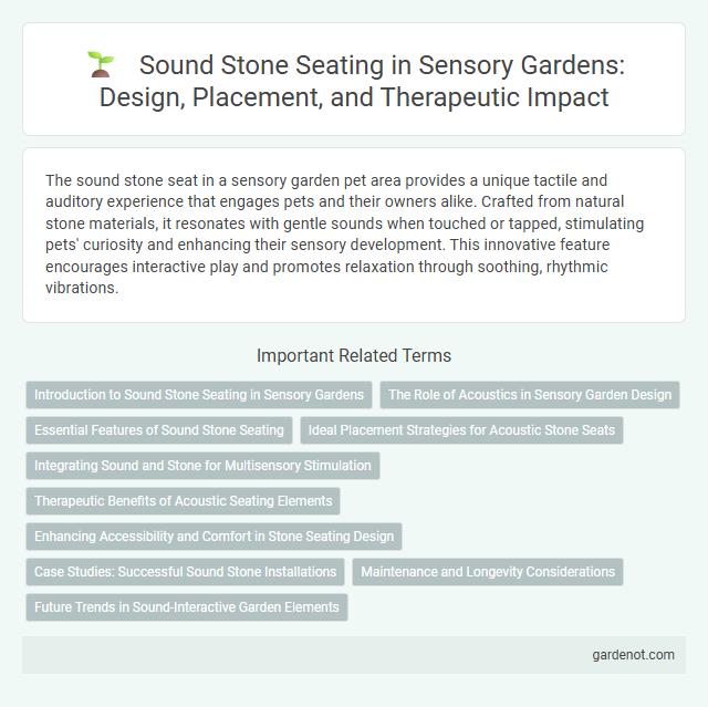 Sound Stone Seating in Sensory Gardens: Design, Placement, and Therapeutic Impact