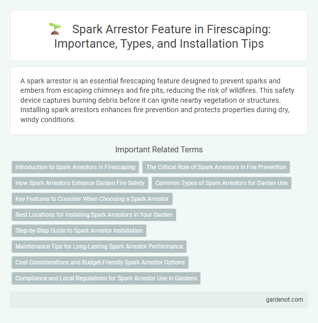 Spark Arrestor Feature in Firescaping: Importance, Types, and Installation Tips