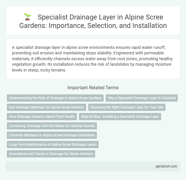 Specialist Drainage Layer in Alpine Scree Gardens: Importance, Selection, and Installation