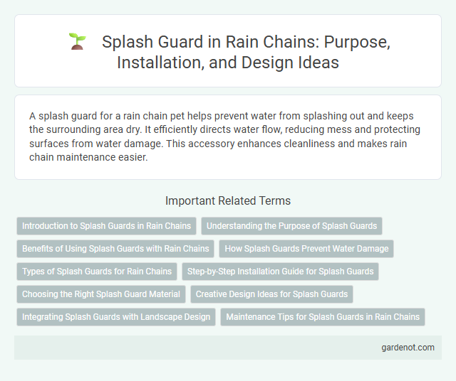 Splash Guard in Rain Chains: Purpose, Installation, and Design Ideas