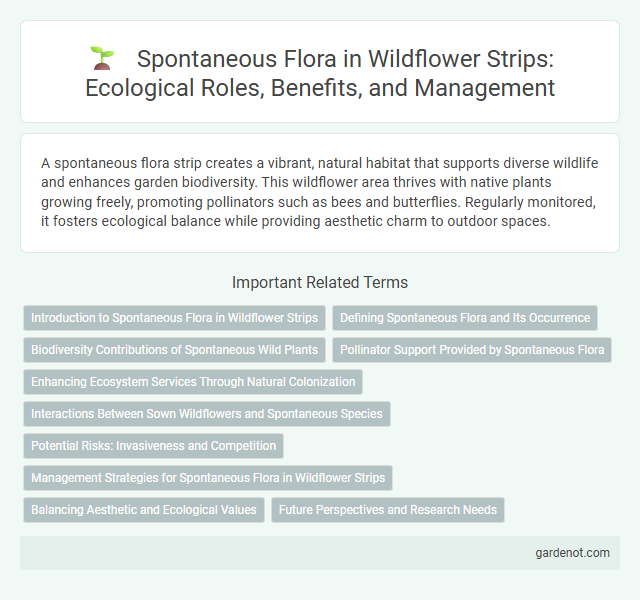 Spontaneous Flora in Wildflower Strips: Ecological Roles, Benefits, and Management