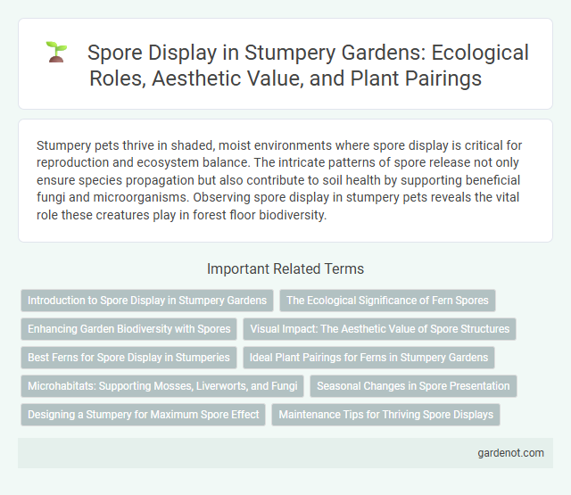 Spore Display in Stumpery Gardens: Ecological Roles, Aesthetic Value, and Plant Pairings