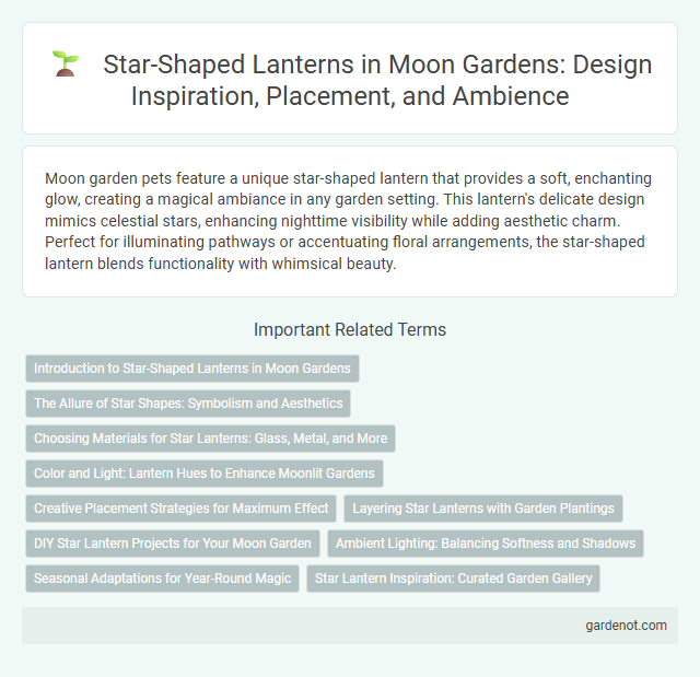 Star-Shaped Lanterns in Moon Gardens: Design Inspiration, Placement, and Ambience