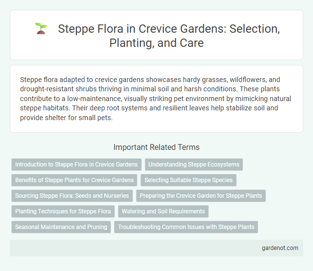 Steppe Flora in Crevice Gardens: Selection, Planting, and Care