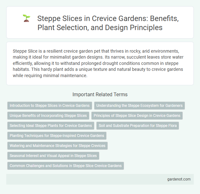 Steppe Slices in Crevice Gardens: Benefits, Plant Selection, and Design Principles