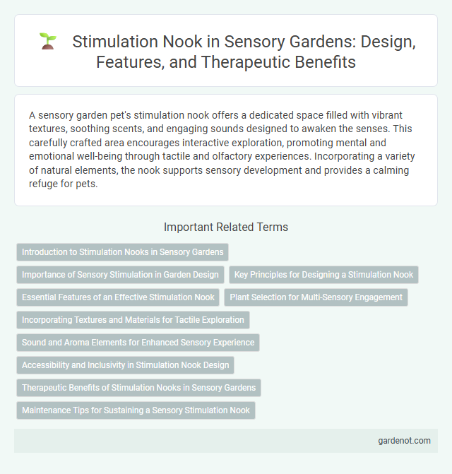 Stimulation Nook in Sensory Gardens: Design, Features, and Therapeutic Benefits