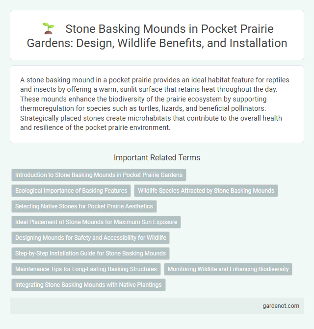 Stone Basking Mounds in Pocket Prairie Gardens: Design, Wildlife Benefits, and Installation