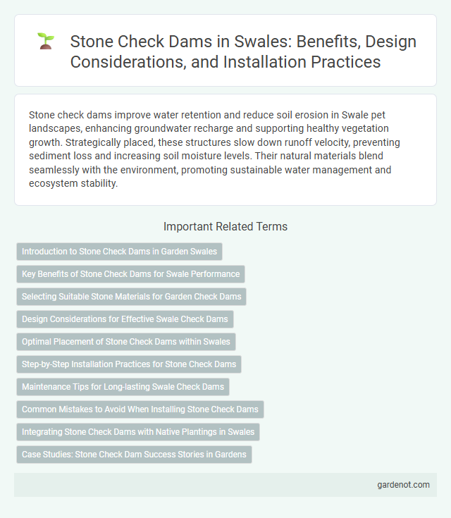 Stone Check Dams in Swales: Benefits, Design Considerations, and Installation Practices