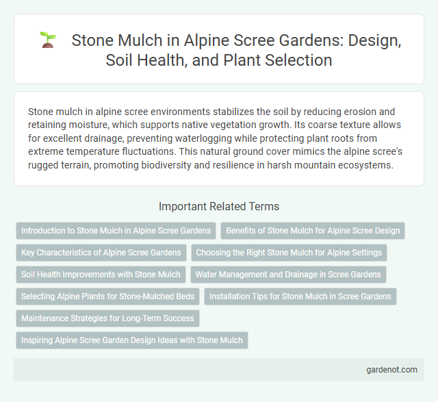 Stone Mulch in Alpine Scree Gardens: Design, Soil Health, and Plant Selection