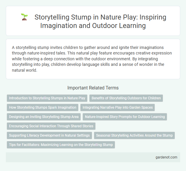 Storytelling Stump in Nature Play: Inspiring Imagination and Outdoor Learning