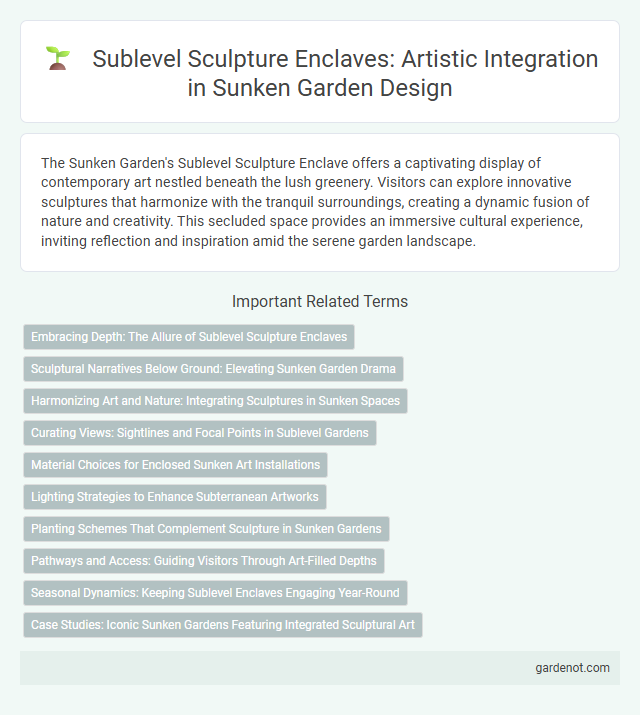 Sublevel Sculpture Enclaves: Artistic Integration in Sunken Garden Design