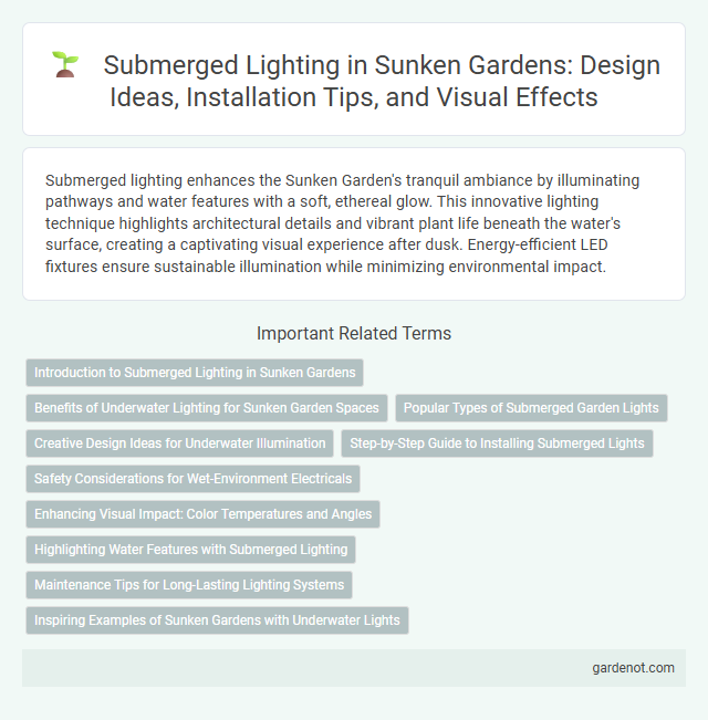 Submerged Lighting in Sunken Gardens: Design Ideas, Installation Tips, and Visual Effects