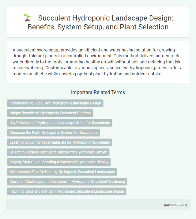 Succulent Hydroponic Landscape Design: Benefits, System Setup, and Plant Selection
