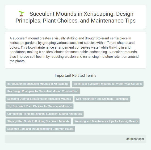 Succulent Mounds in Xeriscaping: Design Principles, Plant Choices, and Maintenance Tips