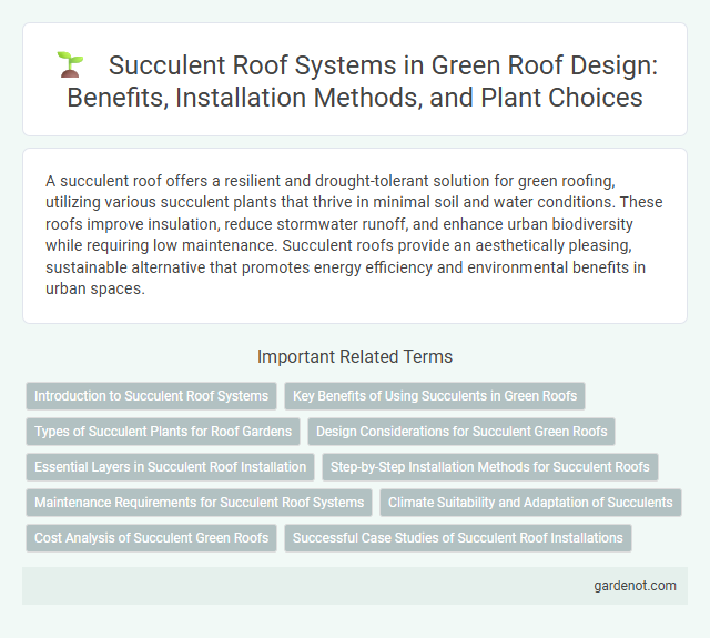 Succulent Roof Systems in Green Roof Design: Benefits, Installation Methods, and Plant Choices