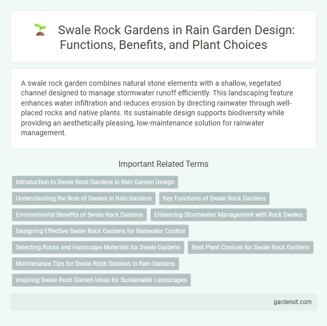 Swale Rock Gardens in Rain Garden Design: Functions, Benefits, and Plant Choices