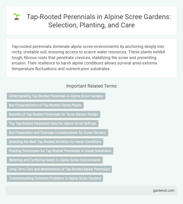 Tap-Rooted Perennials in Alpine Scree Gardens: Selection, Planting, and Care