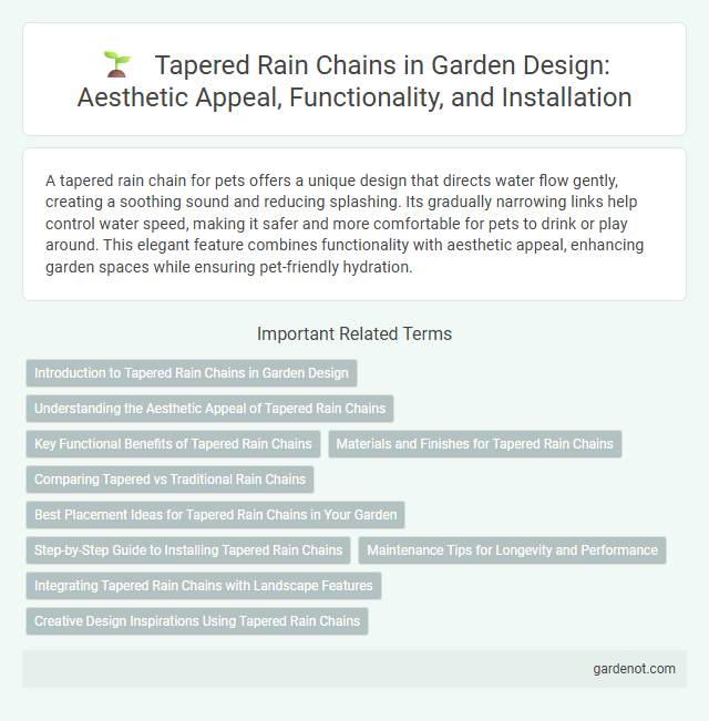 Tapered Rain Chains in Garden Design: Aesthetic Appeal, Functionality, and Installation