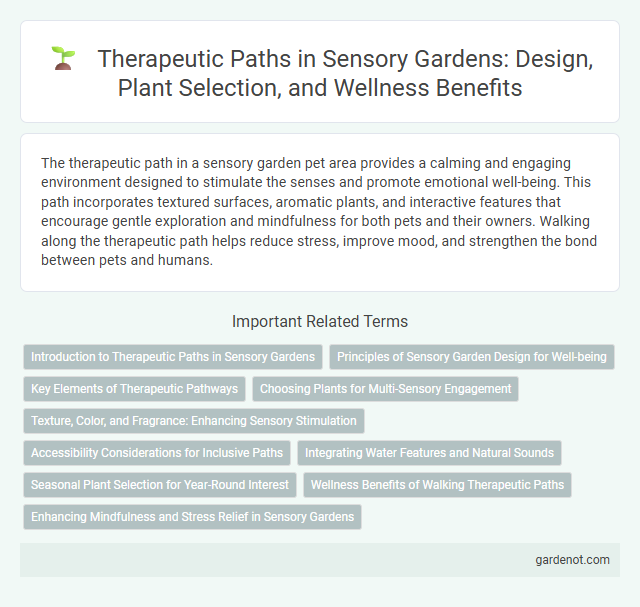Therapeutic Paths in Sensory Gardens: Design, Plant Selection, and Wellness Benefits