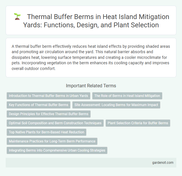 Thermal Buffer Berms in Heat Island Mitigation Yards: Functions, Design, and Plant Selection