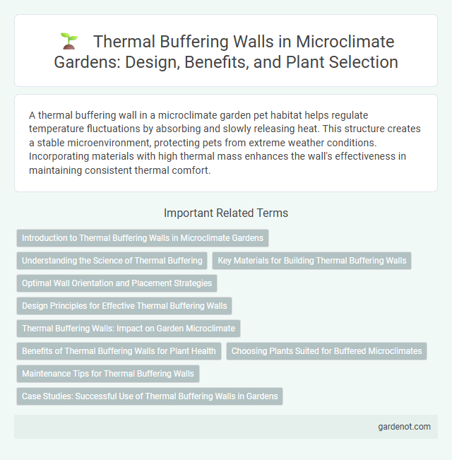 Thermal Buffering Walls in Microclimate Gardens: Design, Benefits, and Plant Selection