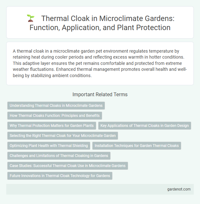 Thermal Cloak in Microclimate Gardens: Function, Application, and Plant Protection
