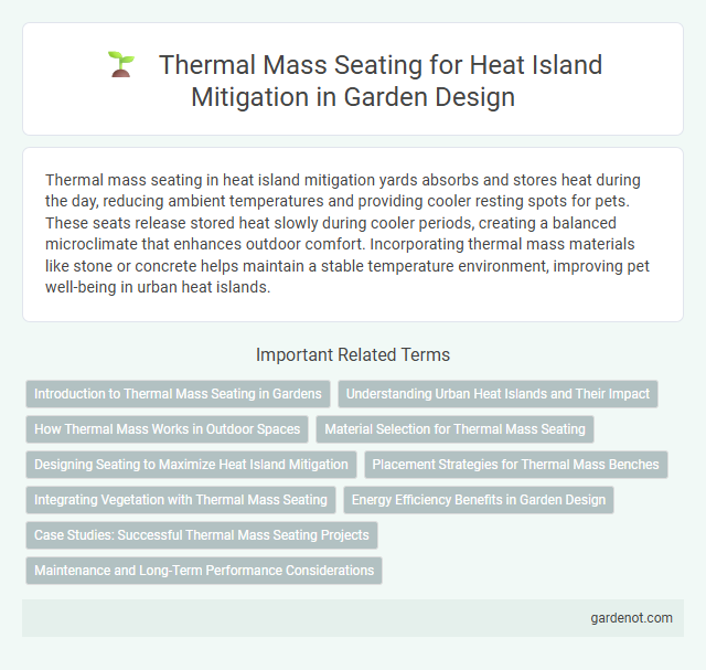 Thermal Mass Seating for Heat Island Mitigation in Garden Design