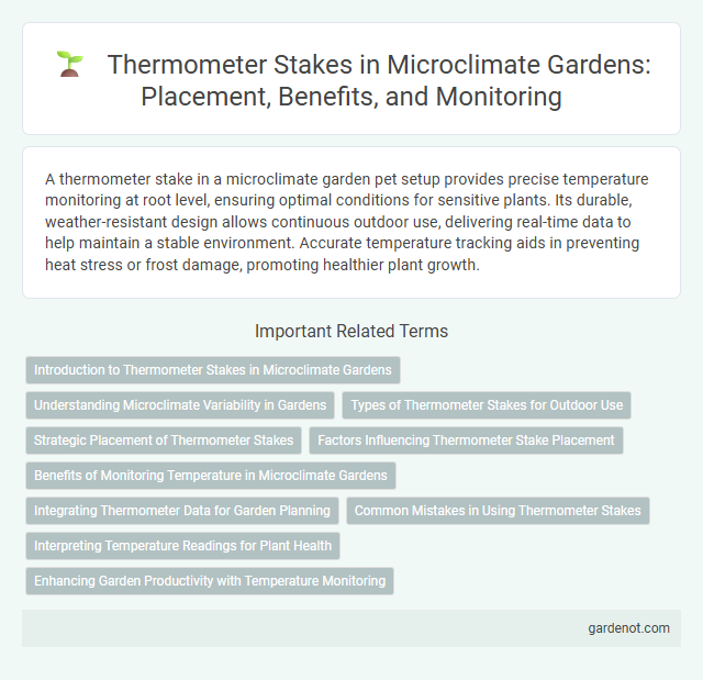 Thermometer Stakes in Microclimate Gardens: Placement, Benefits, and Monitoring